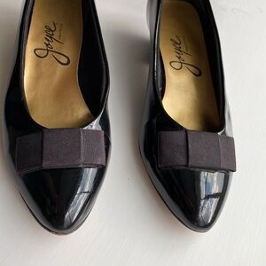Joyce Black Patent Leather Pumps - size 8.5 M